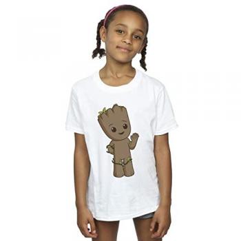 Marvel Girls 12–13 White I Am Groot Top
