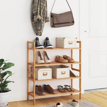 VidaXL Shoe Racks 2 pcs 27.2x10.6x16.1 Solid Wood Walnut