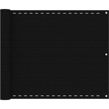 Tela de Sombra PEAD 75x400 cm Preto vidaXL