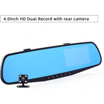 Car DVR 1080P Night Vision Dual Lens with Rearview Mirror
