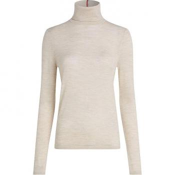 Tommy Hilfiger Rollkragenpullover WW0WW43098 Beige Slim Fit XS female