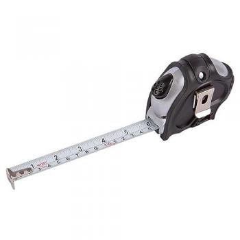 Pro User 1x Silver 5m x 19mm Retractable Tape Measure
