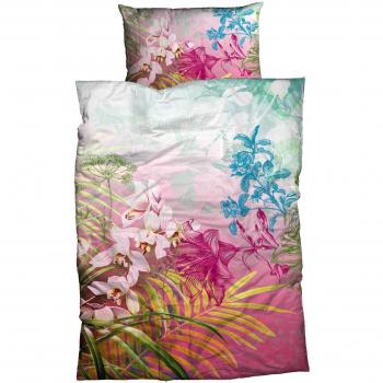 Ibis‑Pink‑Satin-Queenbettwäsche (135 x 200 cm) – Sister S