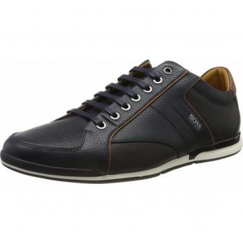 BOSS Herren Saturn Lowp TBPF1 Lowtop Schuh aus hochwertigem Leder, perforiert, Größe 40