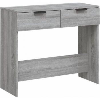 Mesa de Consola Organizada con Cajones 90x36x75 cm Gris