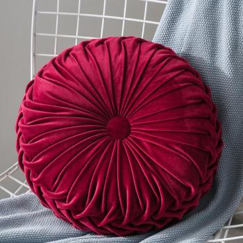 Coussin de Plancher Velours Plissé