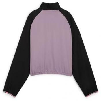 PUMA Damen Fitnesssweater Half Zip Woven lila S