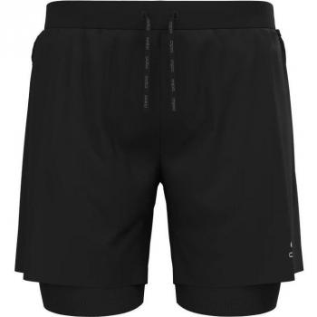 Odlo X-ALP TRAIL 6 INCH Herren Laufshorts mit 2-in-1 Funktion, Schwarz, Größe XL