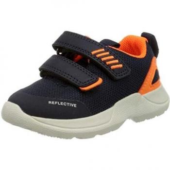 Superfit Baby Jungen Rush Sneaker, Blau/Orange 80