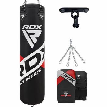 Sacco da Boxe RDX F10B con Guanti e Gancio a Soffitto