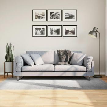 VidaXL Teppich IZA Kurzflor 100x200 cm Grau