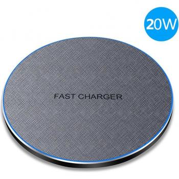 Cargador Inalámbrico Qi 30W FDGAO con USB-C para iPhone y Samsung