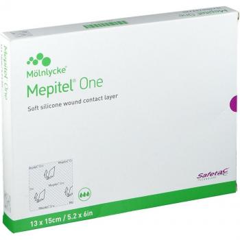 Mepitel One Silikon Wundverband 13x15 cm 5 Stk