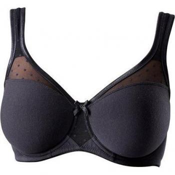 Minimizer-BH NUANCE Damen – Schwarz, 95C, Netz-Jersey mit Bügel