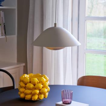 Freya 35 Beige Metal Pendant Light