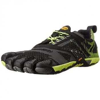 Vibram KMD EVO Homme – Sneakers Barefoot Noir-Jaune, 44 EU