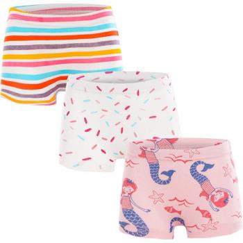 Cajas de dibujos animados para niñas, bragas arcoíris de algodón, ropa interior infantil, talla 2T-10T, 3 unidades