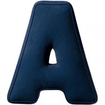 Coussin lettre A Posh en velours 30x40cm