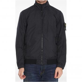 Men’s Black Stone Island Logo Nylon Blouson – Size XL, K1S154100037