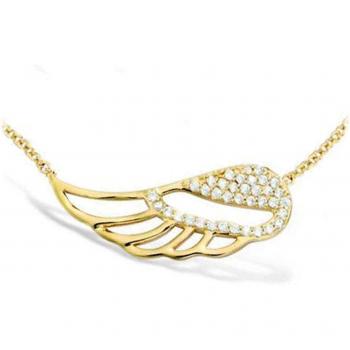 White Gold Angel Wings Necklace – Les Trésors de Lily