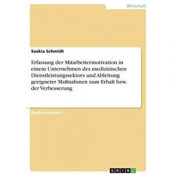 Erfassung der Mitarbeitermotivation in einem Unternehmen des medizinischen Dienstleistungssektors und Ableitung geeigneter Maßnahmen zum Erhalt bzw. der Verbesserung