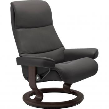 STRESSLESS Relaxsessel View mit Gleitsystem, Classic Base, grau