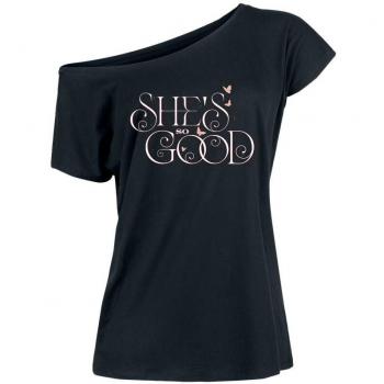 T-Shirt Wicked She's So Good per Donna Nero M a 3XL
