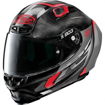 X‑Lite 803 RS Ultra Carbone Skywarp Casque Noir‑Rouge (XL)