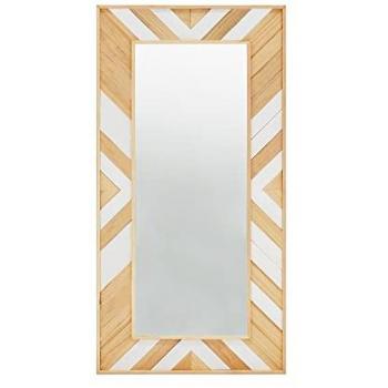 Espejo Étnico Rectangular de Madera Maciza 163x84cm