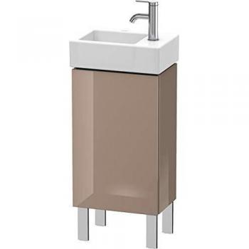 Duravit L-Cube Stehender Waschtischunterbau 36,4 x 24,1 cm, 1 Tür, 1 Glasfachboden, für Vero Air 072438, Cappuccino Hochglanz