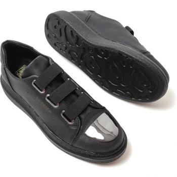 Sneakers Uomo Chekich in Pelle Sintetica Nera con Chiusura Elastico CH251