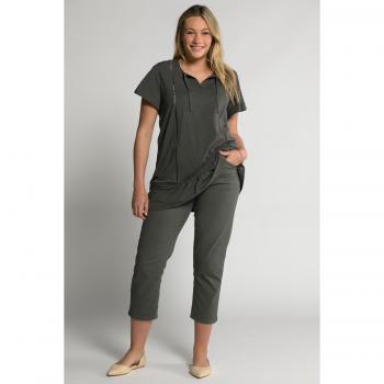 Jeans con cintura comoda e spacchetti, Donna, Grigio, Taglia 54