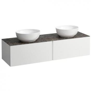 Encimera Marrón Natural en Cajonera Alessi Laufen 160x50x37cm
