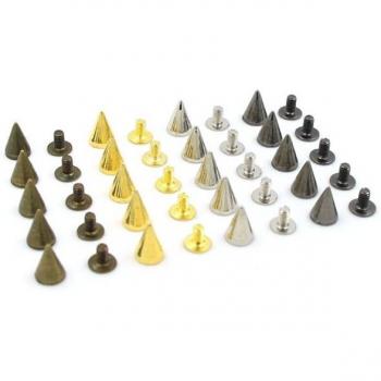 100Pcs 7x10mm Metal Spikes and Rivets