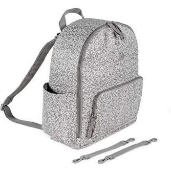 Pasito a Pasito Wickelrucksack Grau mit Blumendruck
