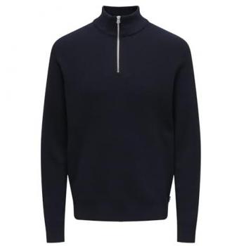 Veste Pull Bleu UNIQUE ONLY & SONS