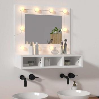 Prolenta Premium Mobile con Specchio e LED Bianco 60x31,5x62