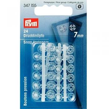 Prym Plastic Snap Fasteners White 2 x 1 x 1 cm