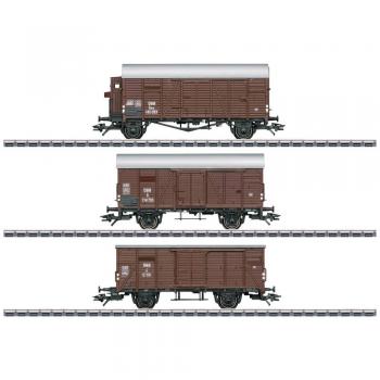 H0 Set Gesloten Goederenwagens ÖBB voor Reihe 1020, 3-delig