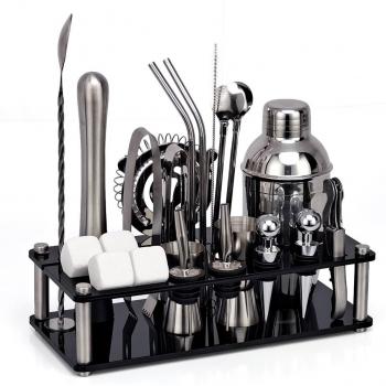 Kit de Coctelera con Soporte Acrílico