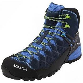 Salewa MS Alp Trainer Mid Gore‑Tex Herren Wanderstiefel – Dark Denim/Cactus, EU 40,5