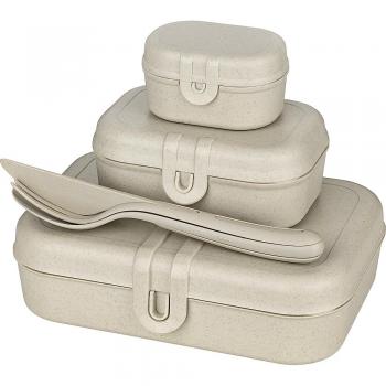 Lunchbox Koziol Pascal Ready 4 Pezzi Sabbia