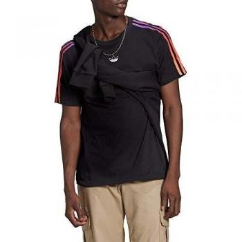 Abbigliamento Uomo Adidas Sprt 3 Strisce XS Nero-Multicolor