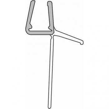 Schulte Duschablauf mit extra langer Dichtlippe – 120 cm, 5+6+8 mm Glas