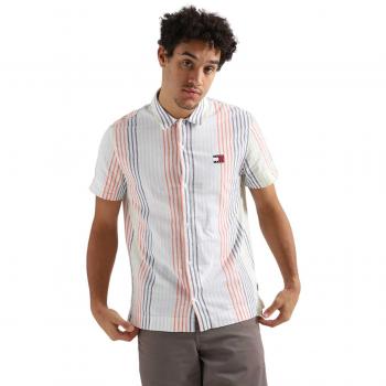 Overshirt Revolution Casual en Naranja y Rojo