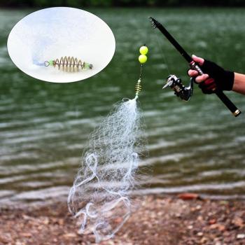 Fishing Net with Luminous Beads and Swivel