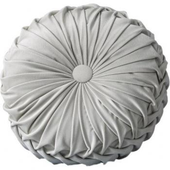 Coussin plissé velours forme ronde pour meuble et sol