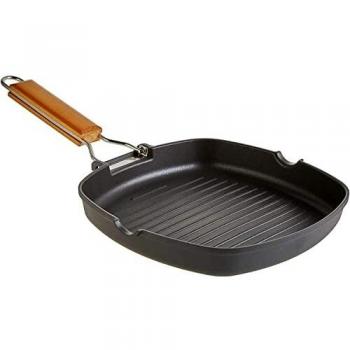Asador Ecostone 24x24 cm con mango plegable