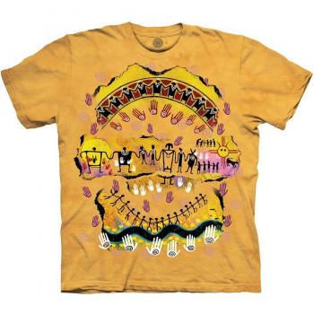The Mountain's We Are All Related T-Shirt for Adults in Size 4XL, Yellow