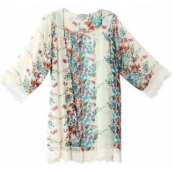 Kimono Casual de Gasa para Mujer